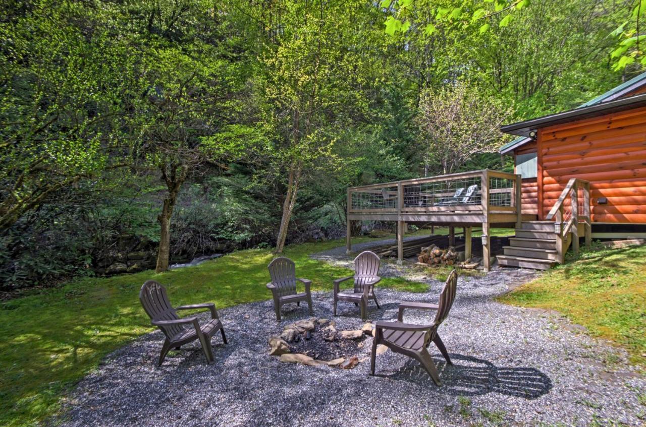 Bryson City Cabin With Fire Pit On Coopers Creek! ภายนอก รูปภาพ