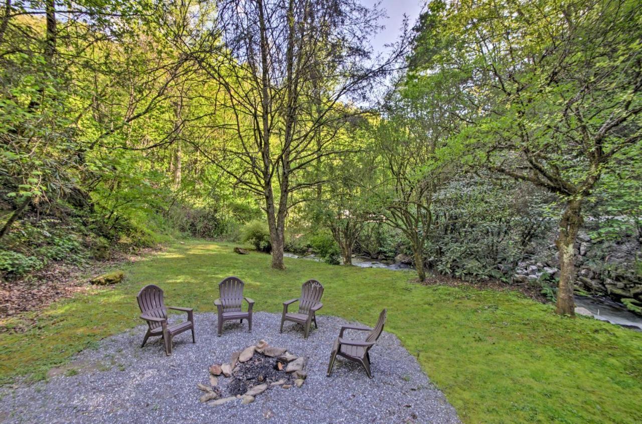 Bryson City Cabin With Fire Pit On Coopers Creek! ภายนอก รูปภาพ