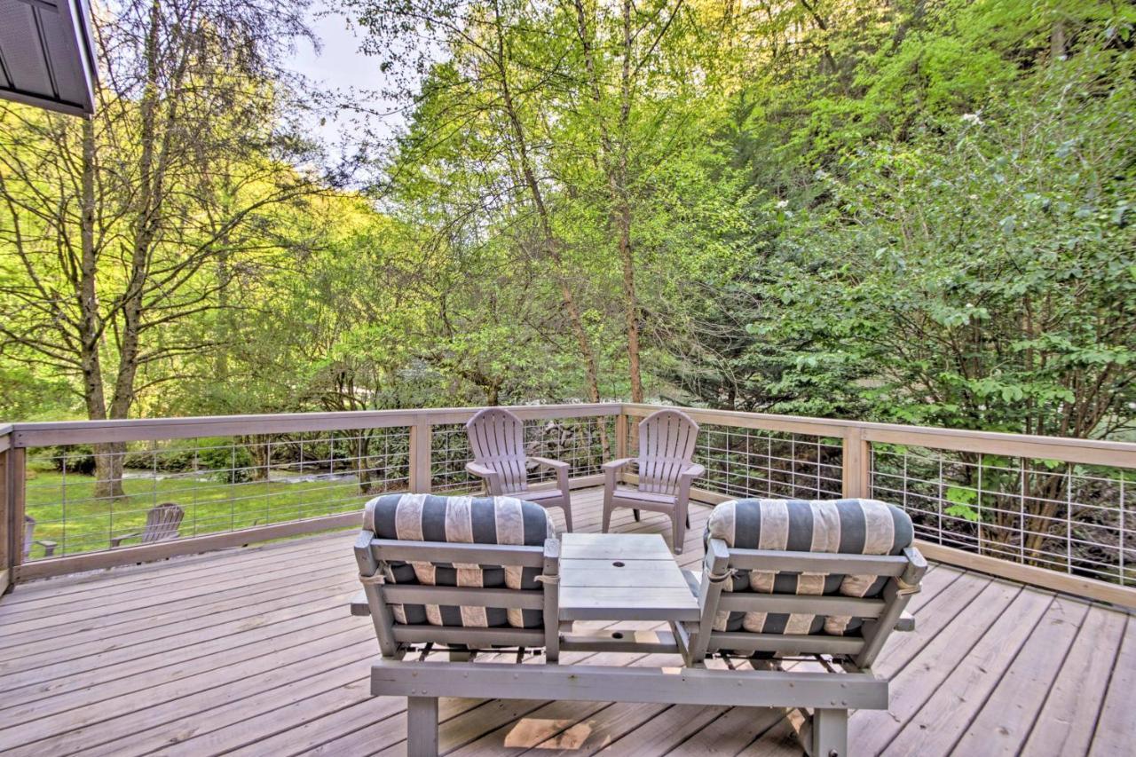 Bryson City Cabin With Fire Pit On Coopers Creek! ภายนอก รูปภาพ